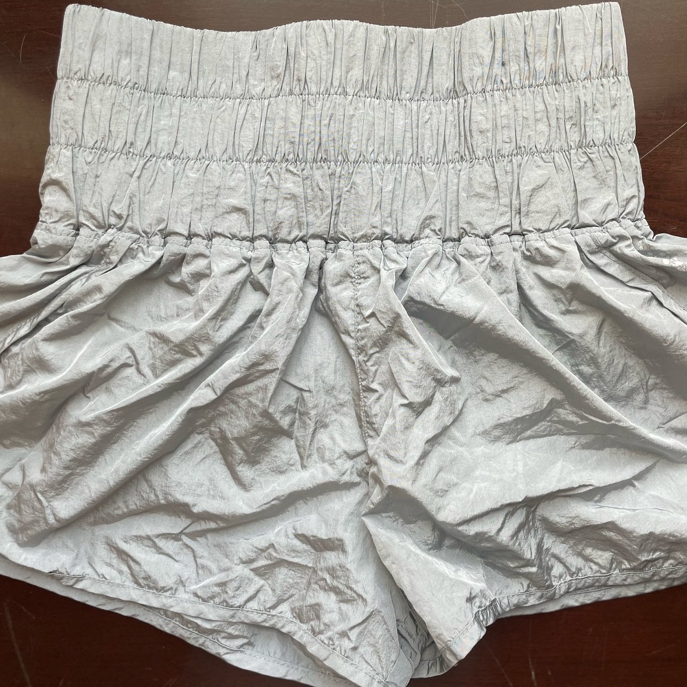 FREE PEOPLE MOVEMENT Women's Gray High-Waisted Shorts